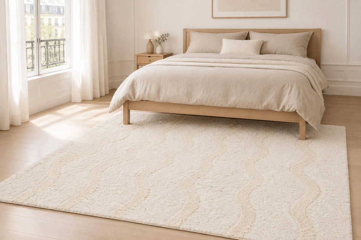 TEPPICH ultrafein aus recycelten Fasern beige - Beige, Textil (120/170cm) - AFK Living