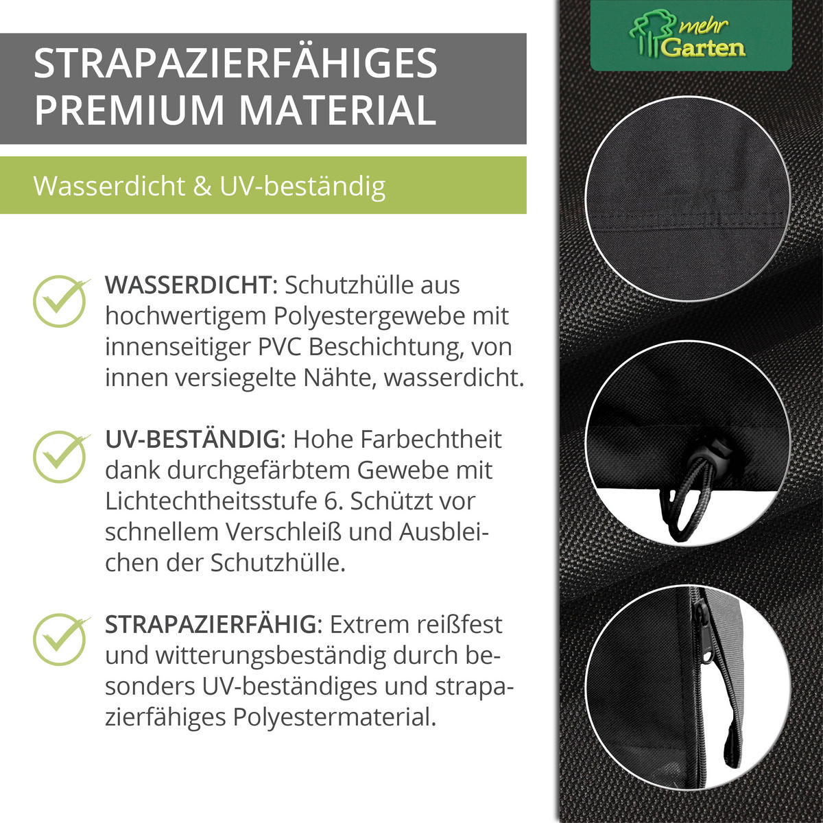 ABDECKUNG Tischtennisplatte SHP-20178 - Schwarz, Kunststoff (165/185/80cm) - mehr Garten