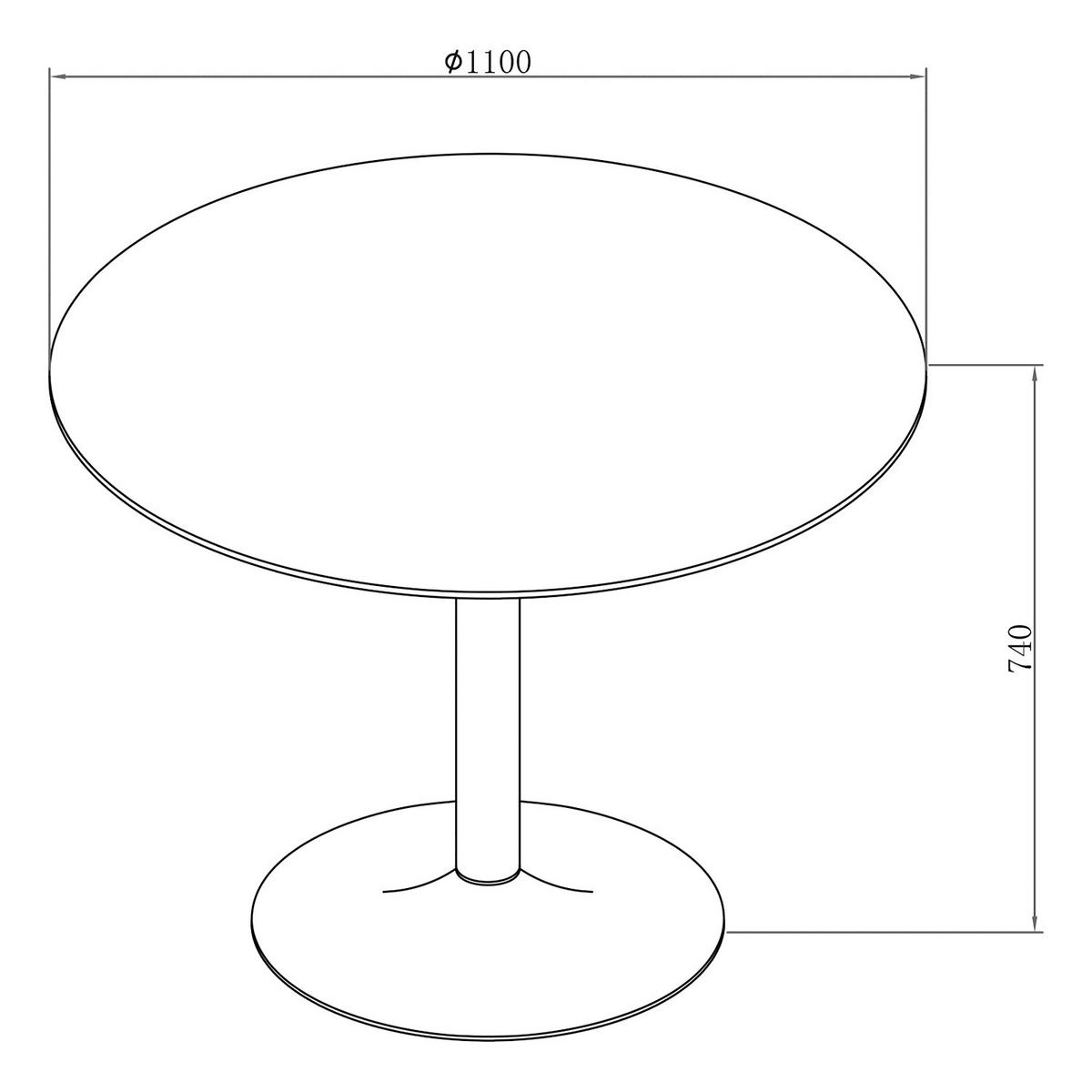 ESSTISCH - Esche teilmassiv / Eisen - Esche Schwarz / Schwarz - Schwarz, Holzwerkstoff/Metall (110/110/74cm) - home24