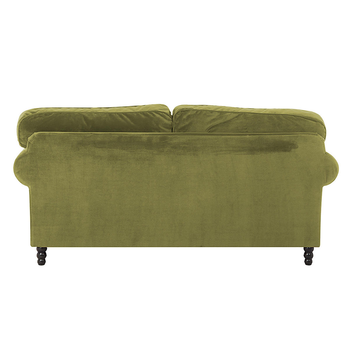 3-SITZER SOFA - Samt - Olivgrün, Textil (202/93/100cm) - home24