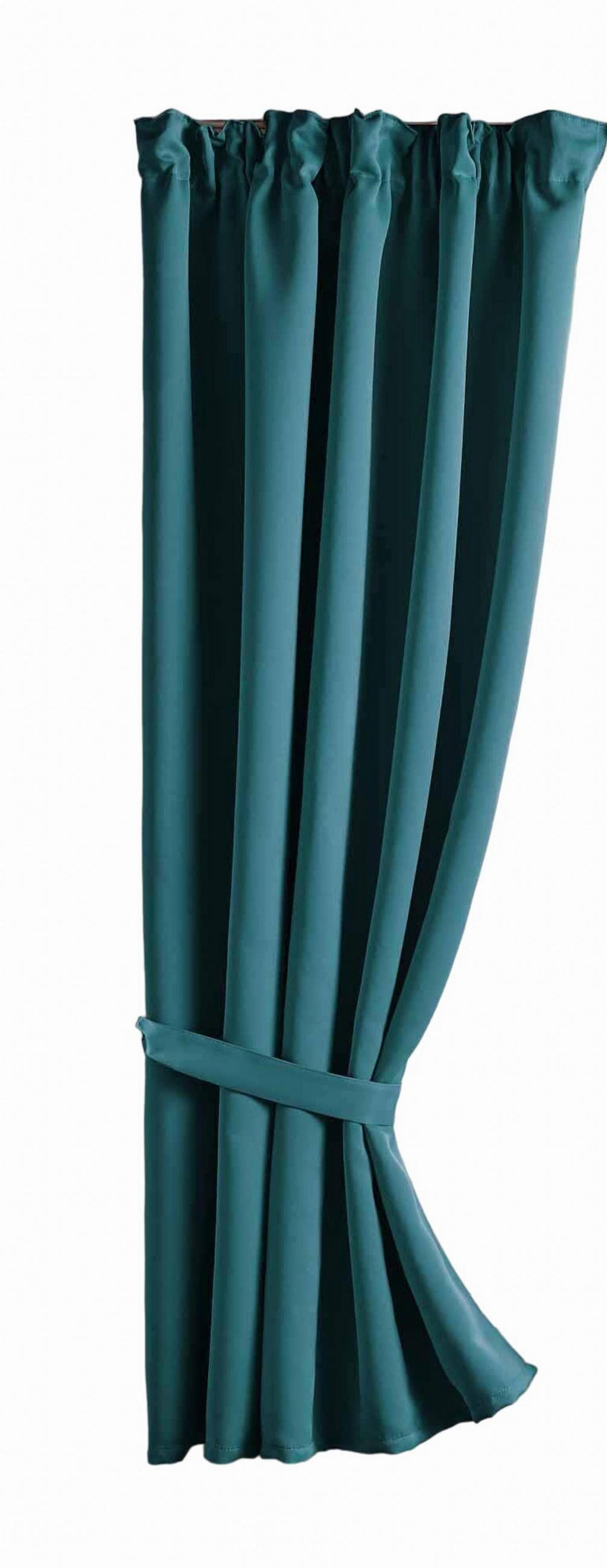 VORHANG »NewYork« HxB 160x140 cm Petrol - Petrol, Textil (140/160cm) - Gardinenbox