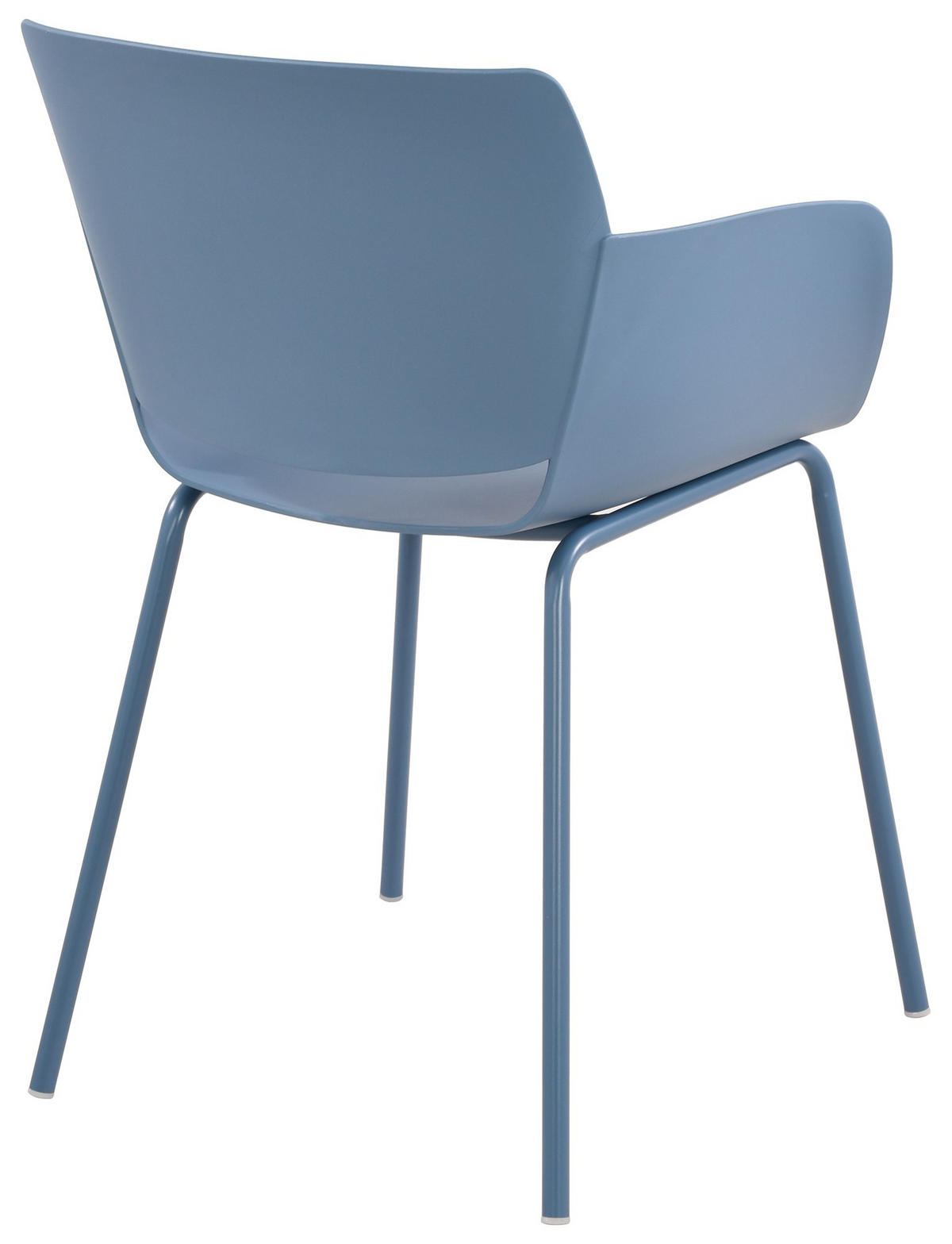 STUHL 2er Set Kunststoff Blau - Blau, Kunststoff/Metall (58/80/54cm) - CLP