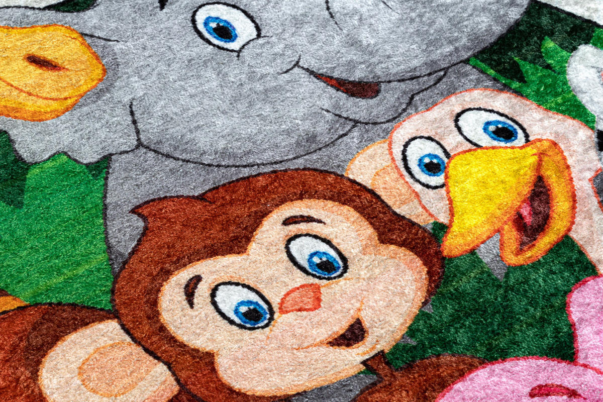 TEPPICH Junior 100 cm - Grau, Textil (100/100cm) - rugsX