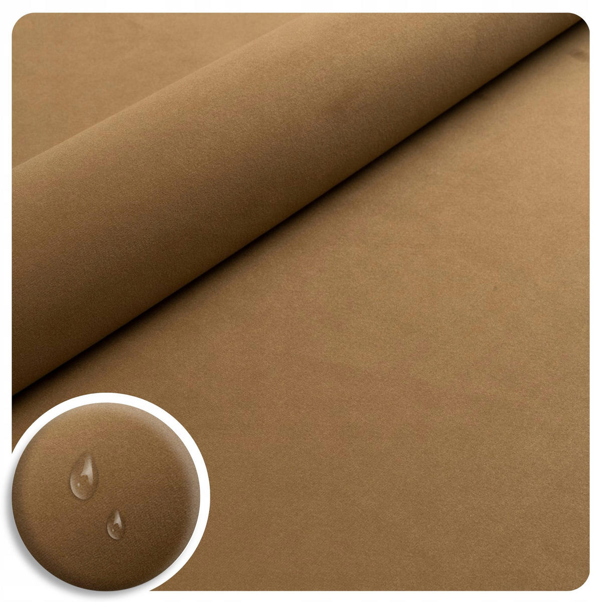 STAURAUMBETT Vero Hellbraun 200x200 cm - Hellbraun, Textil (200/200cm) - B&B Home