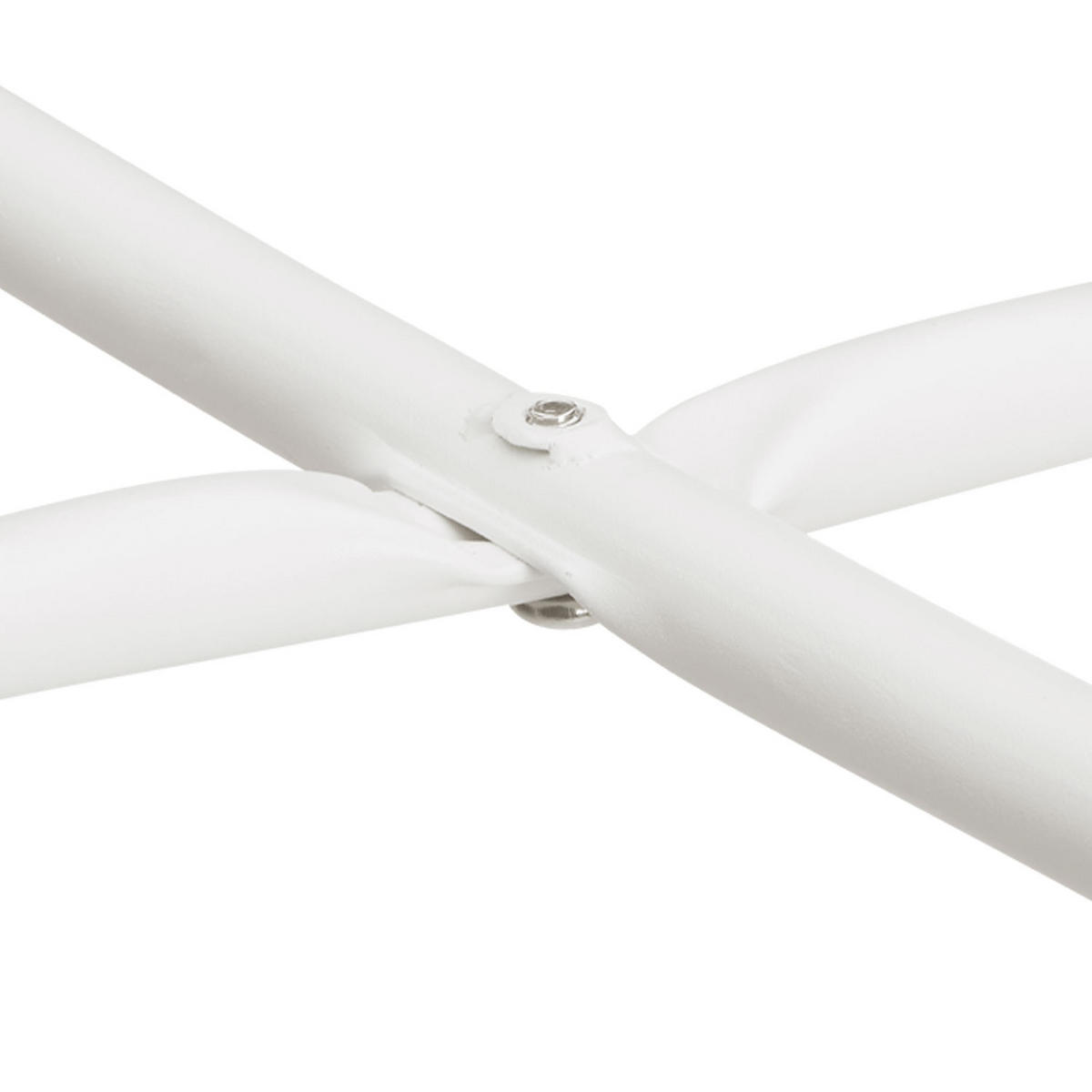 BEISTELLTISCH rund Metall Weiß - Weiß, Metall (45/44/45cm) - Homestyle4u