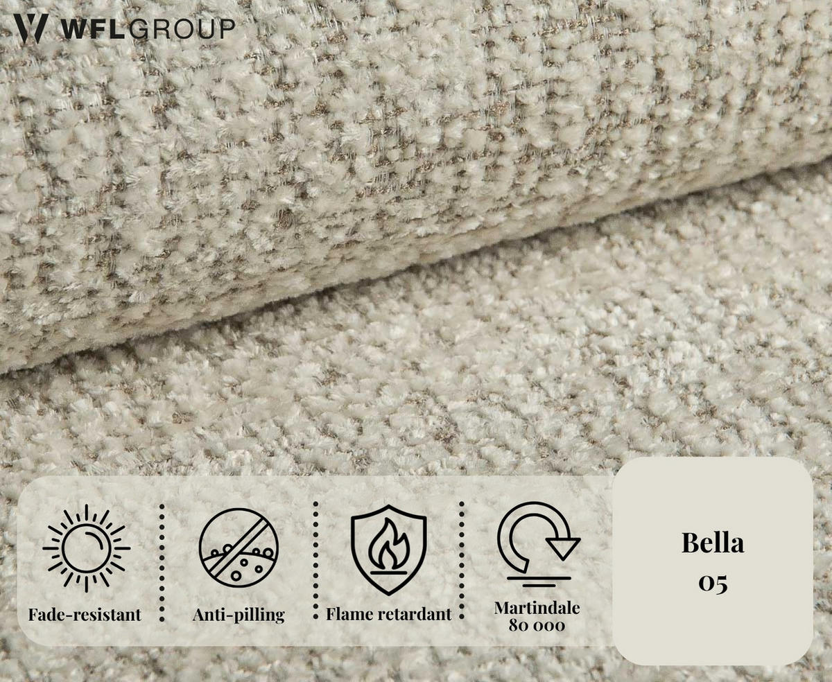 ESSZIMMERSTUHL MELIE 4er Set in Creme Chenille mit Dunkelbraunen Buchenholzbeinen 54/49/82 cm - Dunkelbraun/Creme, Holz/Textil (54/82/49cm) - WFL GROUP