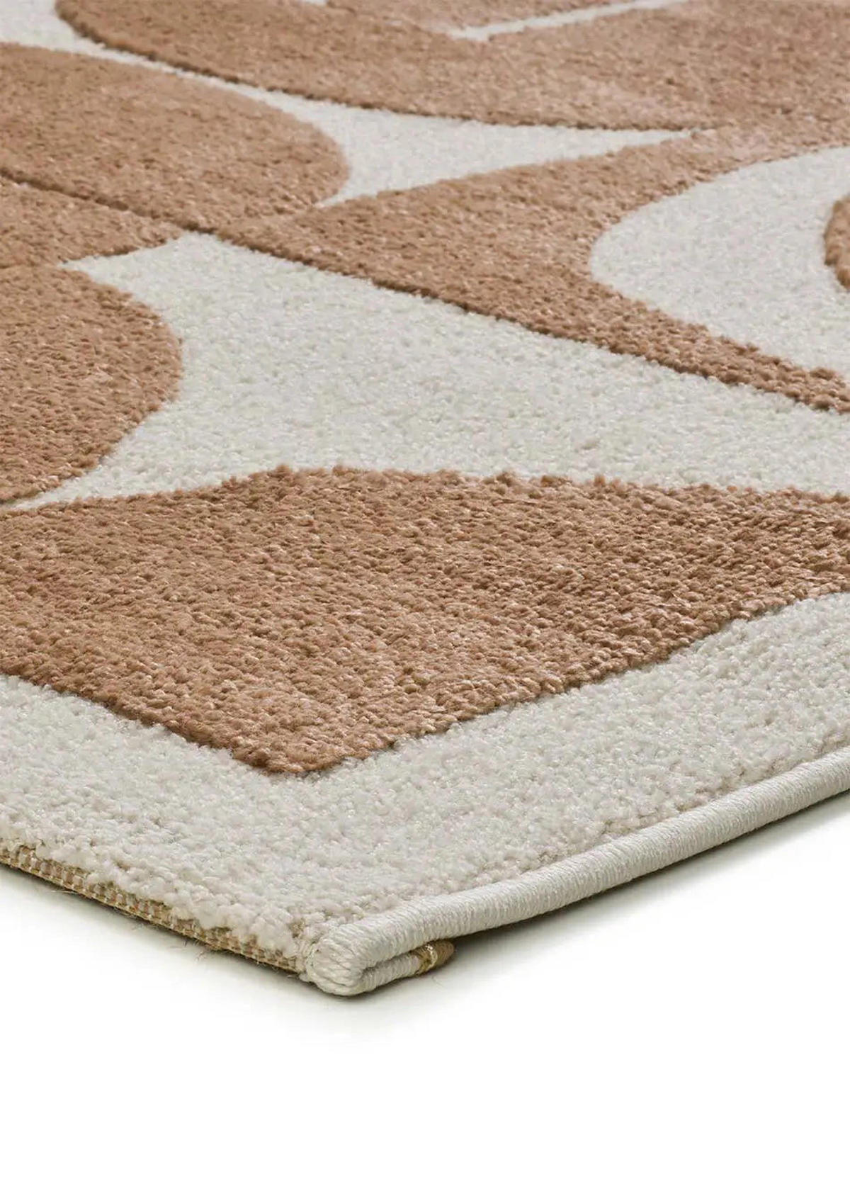 KURZFLORTEPPICH Kupfer / Creme Candela 80/150 cm - Creme, Textil (80/150cm) - Atticgo