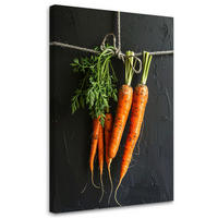 LEINWANDBILD Essen & Trinken 40x60cm - Orange, Textil (40/60cm) - Feeby