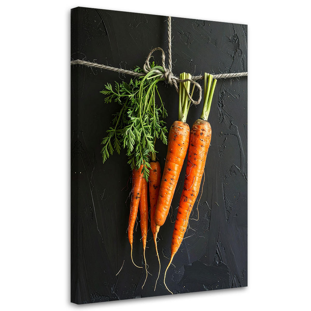 LEINWANDBILD Essen & Trinken 40x60cm - Orange, Textil (40/60cm) - Feeby