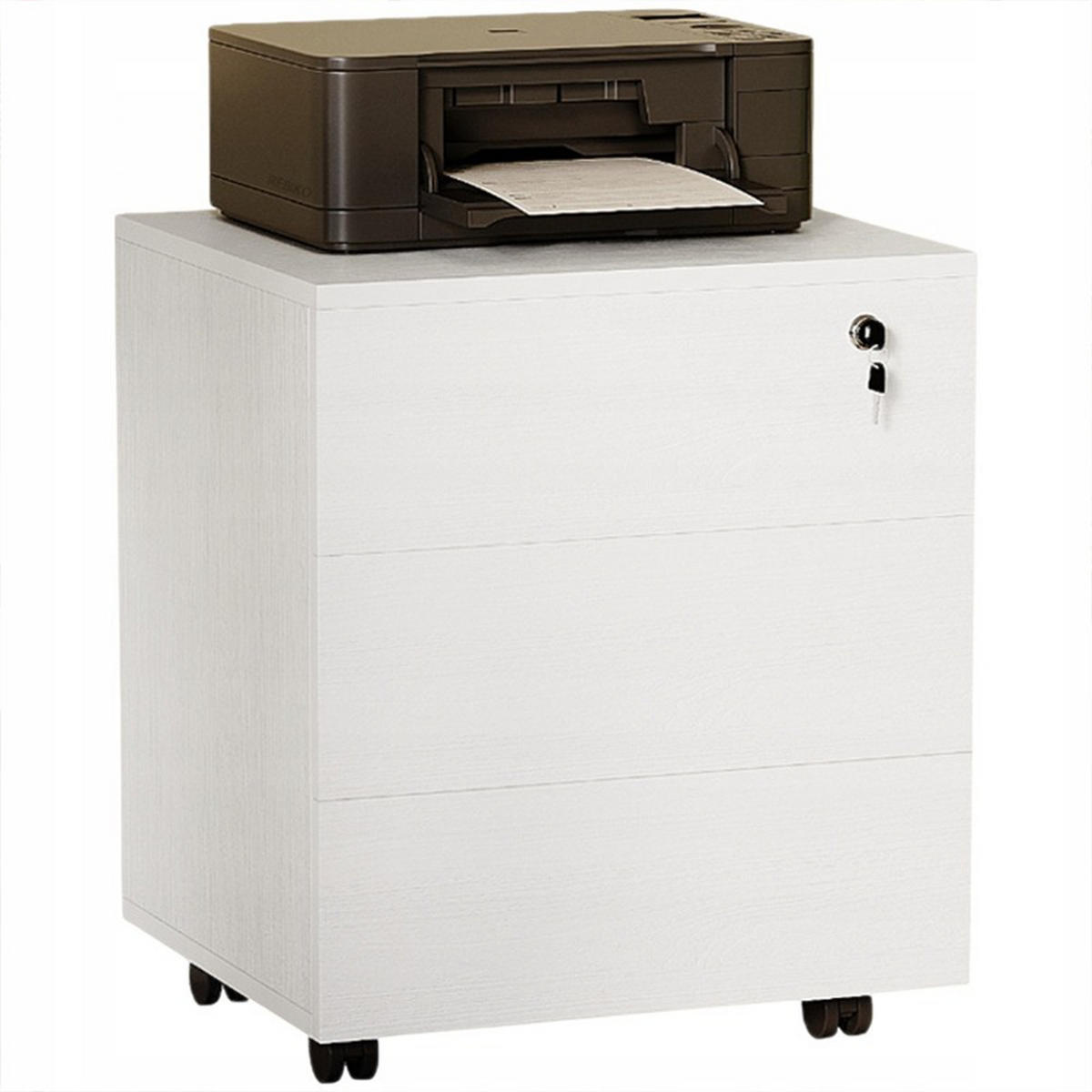 BÜROSCHRANK, weiß - Weiß, Holzwerkstoff (45/58/40cm)