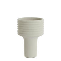 VAZE Sylva Weiß 24/24/35 cm - Weiß, Keramik (35cm) - Light & Living