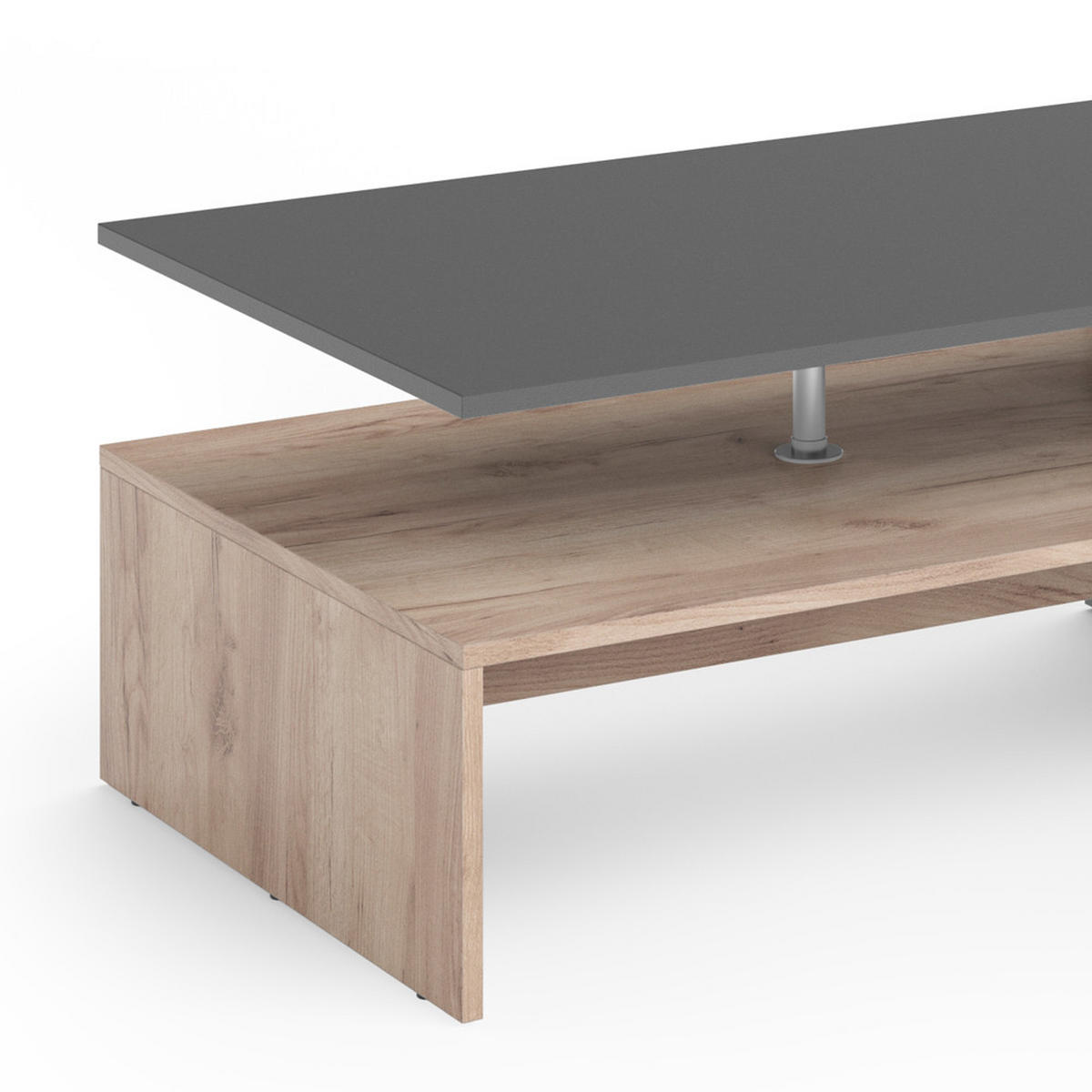 COUCHTISCH Amato Anthrazit/Sandeiche 90 x 60 cm - Anthrazit/Eiche Wotan, Holzwerkstoff (60/90/42cm) - Vicco