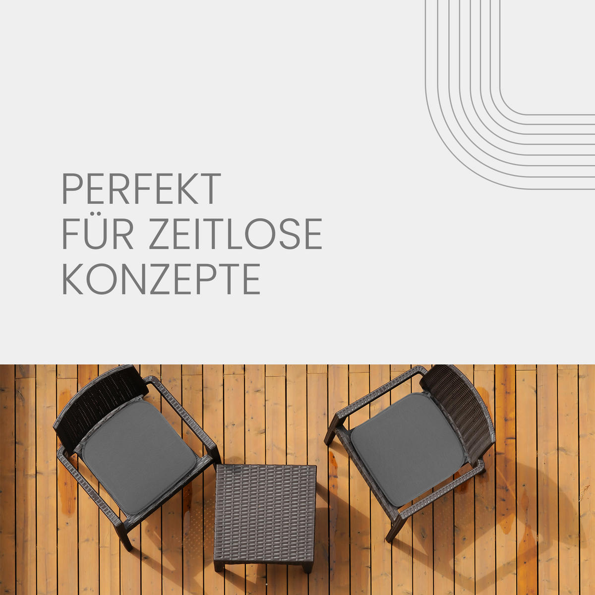 SKITZKISSEN Canvas 38x38cm Anthrazit 4er-Pack - Anthrazit, Textil (38/38/2cm)