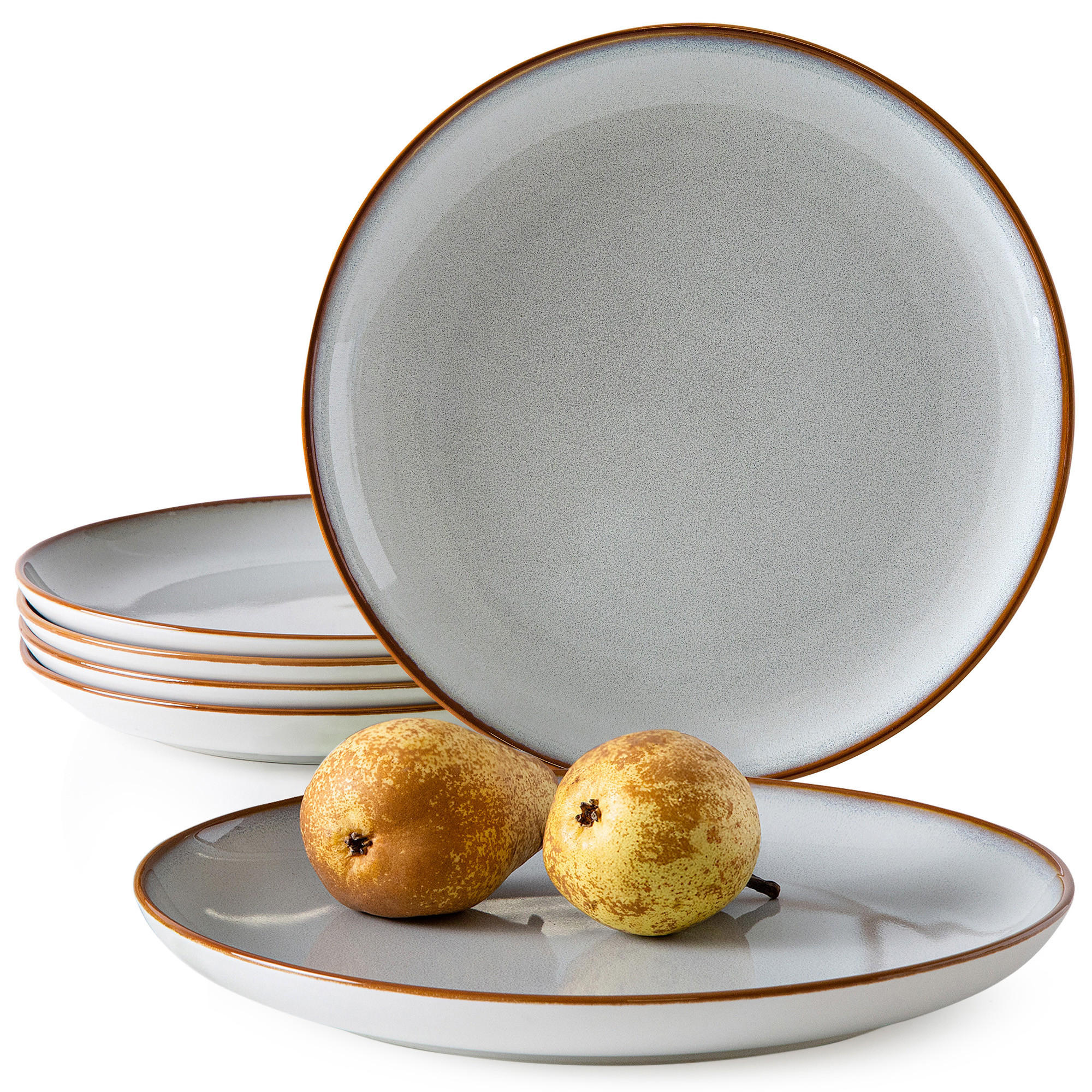 TELLER-SET Speisetellerset PORTOFINO 6-tlg - Blaugrau, Keramik (27cm) - Ritzenhoff Breker