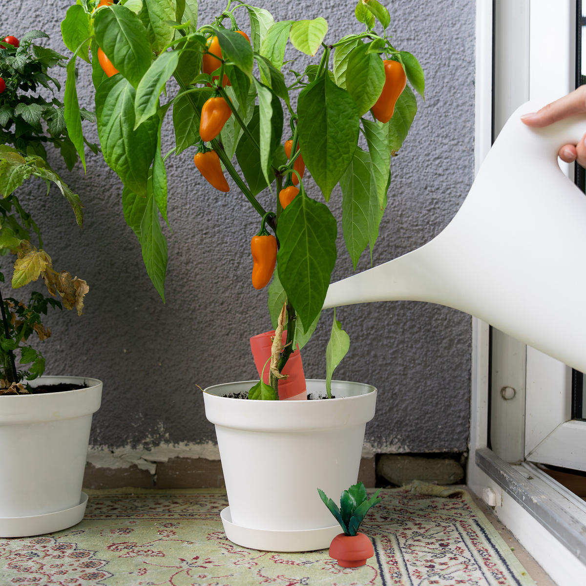 4xTONKEGEL - Multicolor, Keramik/Kunststoff (5/23/5cm) - Relaxdays