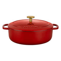 TOPF Rot 23/23/7.6 cm 750035590 - Rot, Metall (23cm) - Ballarini