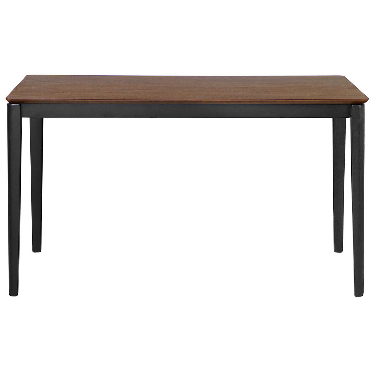 ESSTISCH 135/80/75 cm Dunkelbraun, Schwarz Rechteckig Cedar - Dunkelbraun, Holzwerkstoff (135/80/75cm) - Beliani