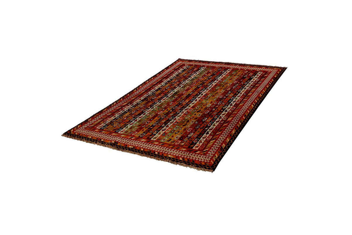 ORIENTTEPPICH handgeknüpft Gashgai Bunt 199/133 cm Schurwolle - Multicolor, Textil (133/199cm) - Looma