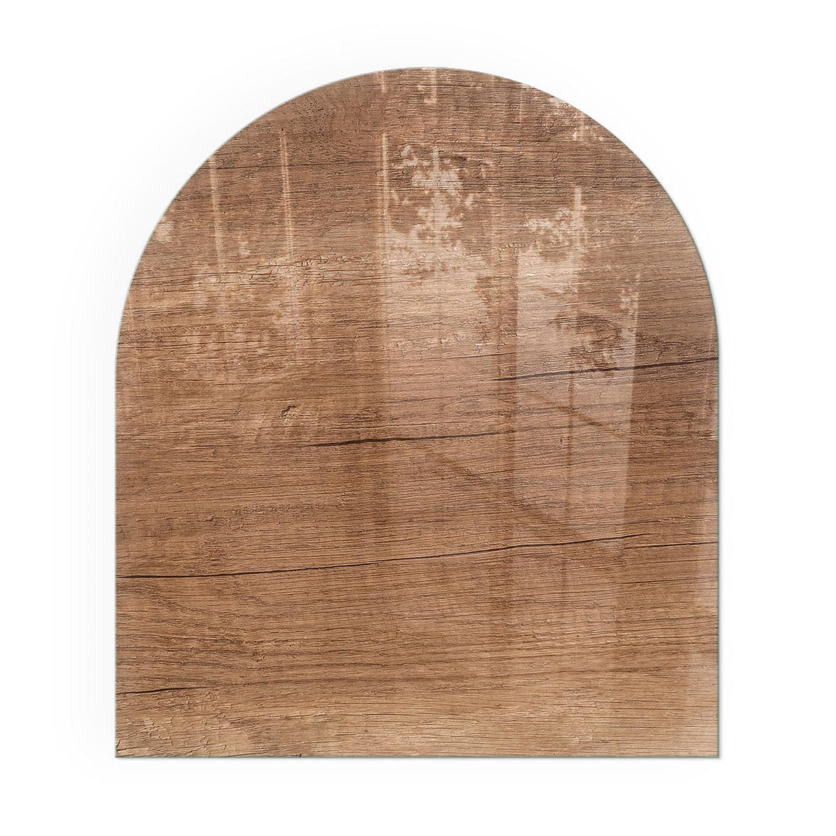 GLASPLATTE für Kamin 80x70 cm - Braun, Glas (80/70/0.4cm) - TULUP