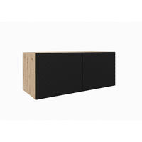 TV-SCHRANK KLER - Schwarz/Eiche Artisan, Holzwerkstoff (100/41/40cm) - Meblini