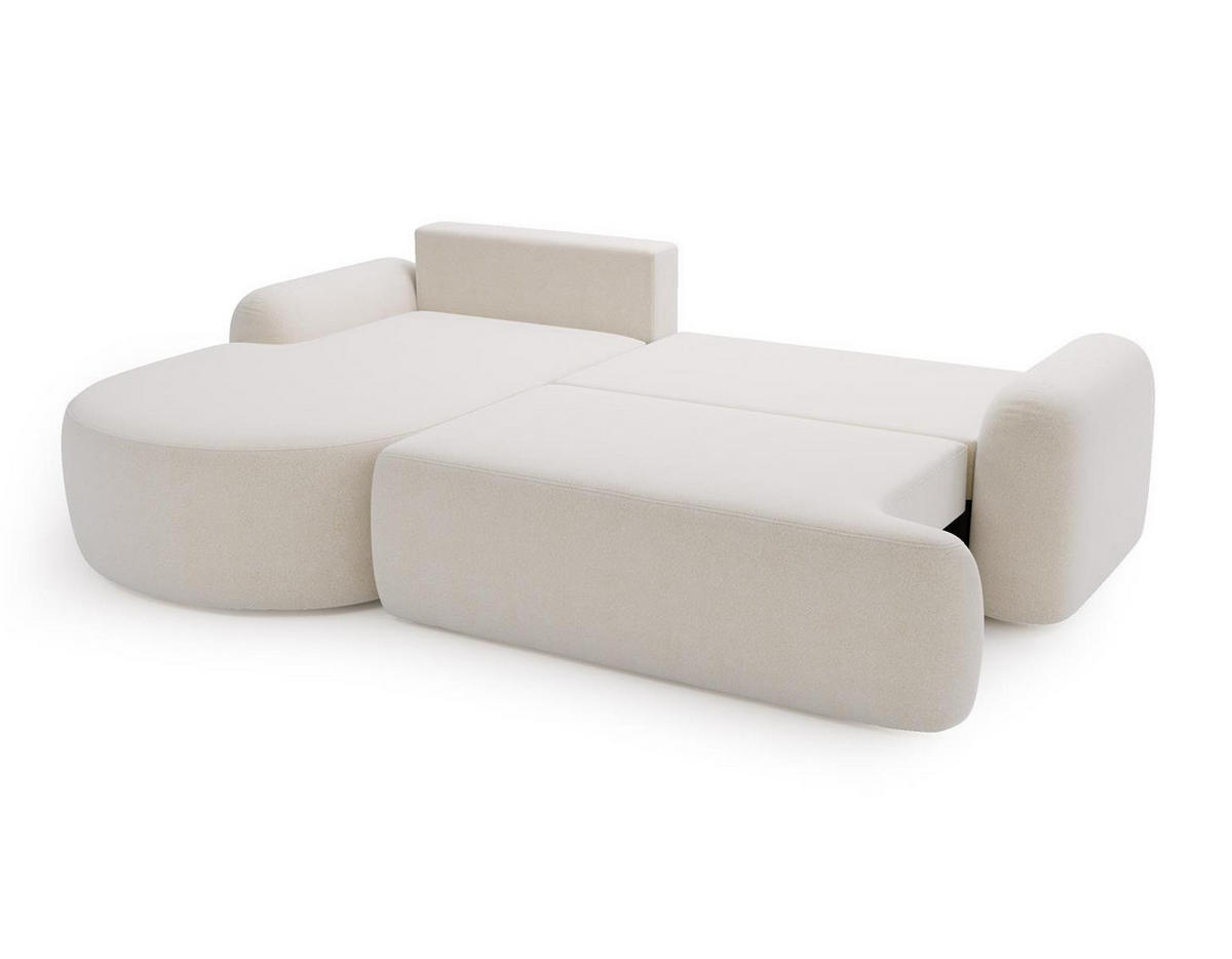 ECKSOFA L Form OLIO Weiß - Weiß, Holzwerkstoff (261/177cm) - Compleo24