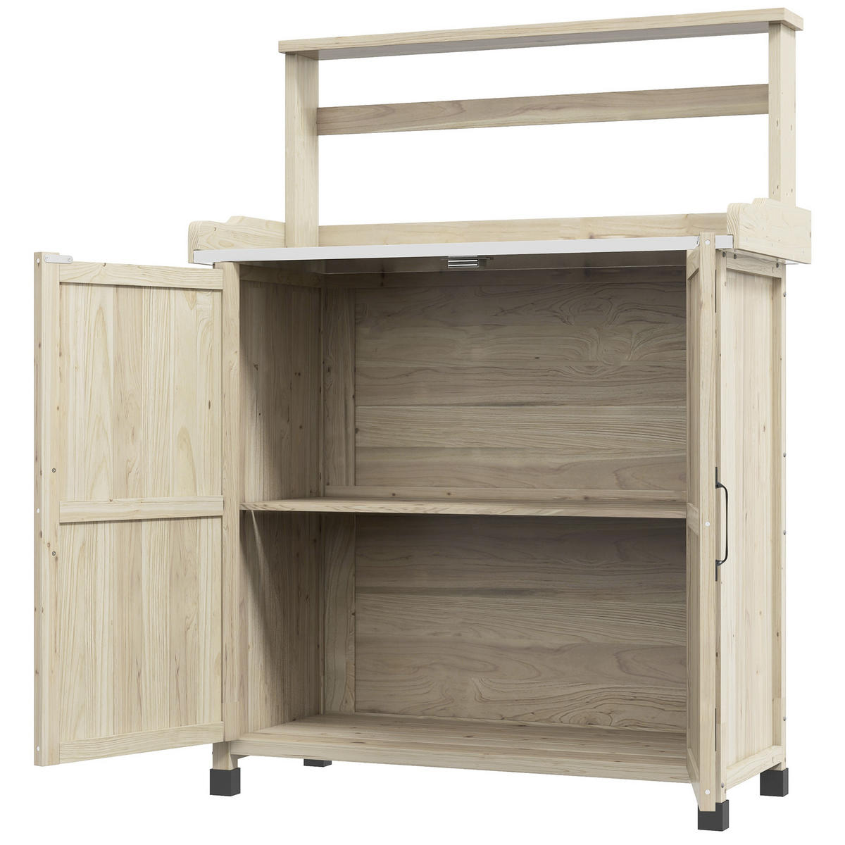 PFLANZTISCH DE-18939 Naturholz - Naturfarben, Holzwerkstoff (90.5/41/124.5cm) - ComfortXL