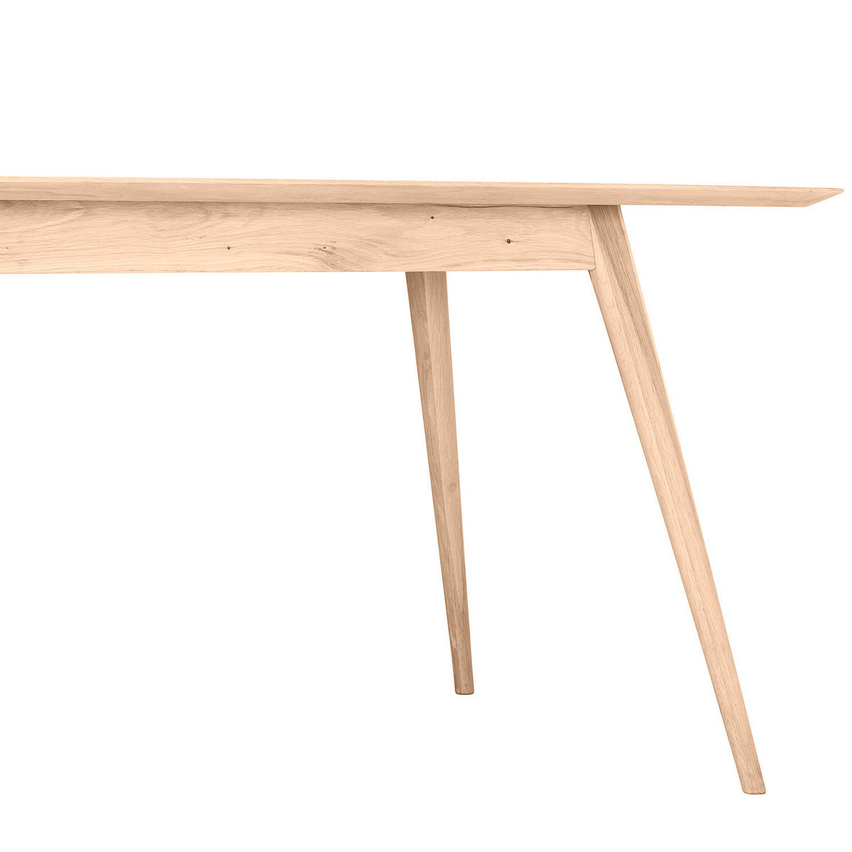 ESSTISCH - Massivholz - Eichefarben, Holz (90/160/75cm) - home24