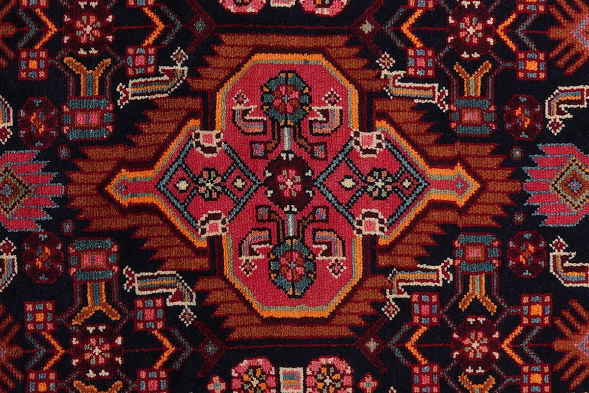 ORIENTTEPPICH handgeknüpft Assadabad Blau 171/97 cm Schurwolle - Blau, Textil (97/171cm) - Looma