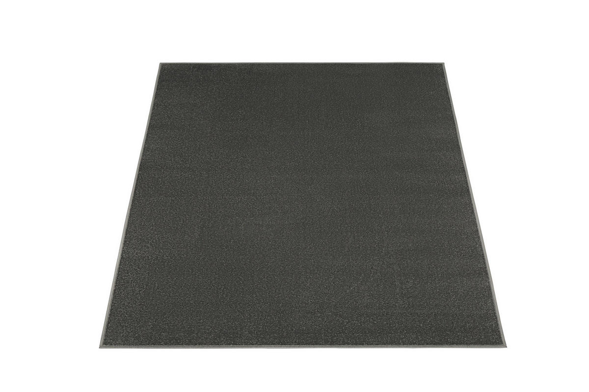 TEPPICH MONO SQUARE Grau 200/200 cm - Dunkelgrau, Kunststoff (200/200cm) - Tapiso