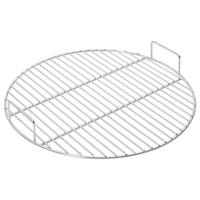 GRILLROST Mit Griffen Rund Ø44,5 Cm 304 Edelstahl - Silberfarben, Metall (44.5/44.5cm) - vidaXL