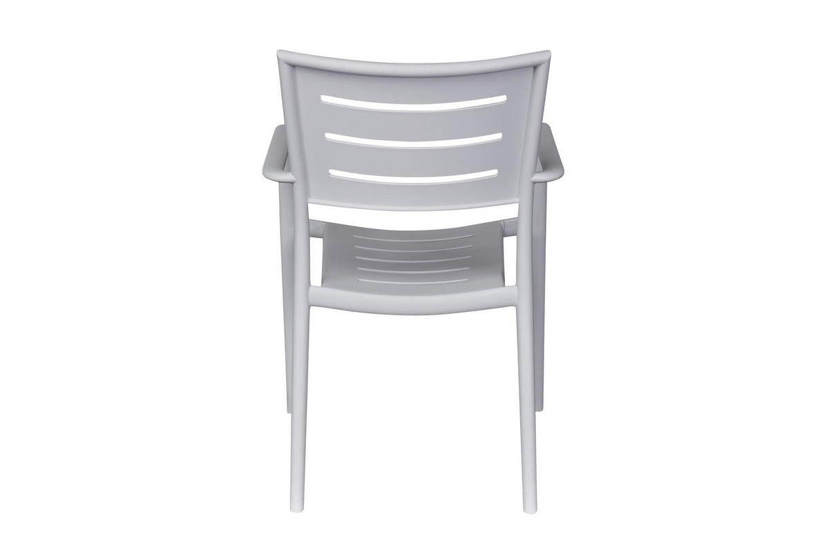 STAPELSTUHL Moroni 56x53x79 cm, Kunststoff, Grau - Grau, Kunststoff (53/79/56cm) - dasmöbelwerk