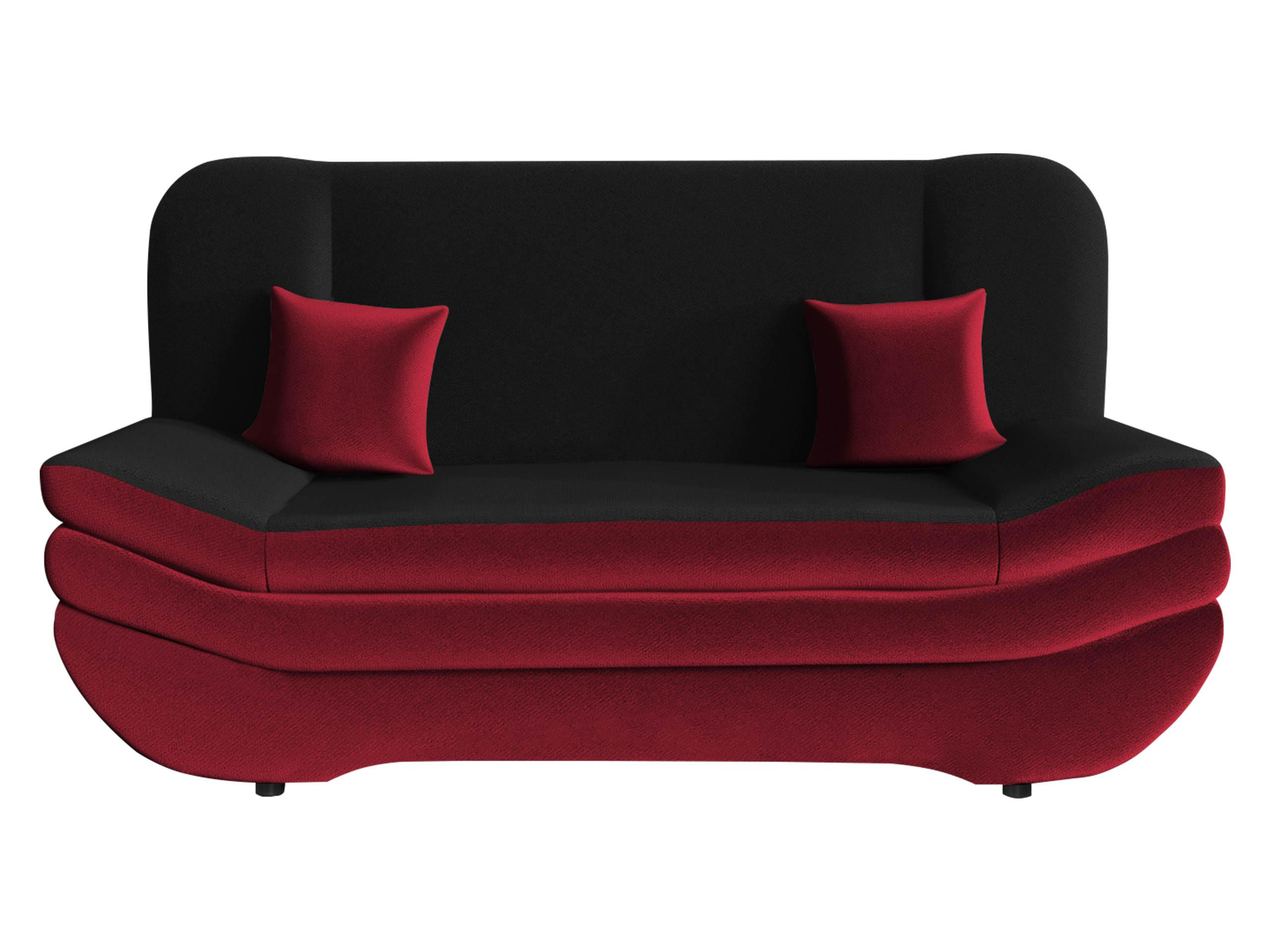 SCHLAFSOFA Weronika - Rot/Schwarz, Holz/Kunststoff (200/95/90cm) - MIRJAN24