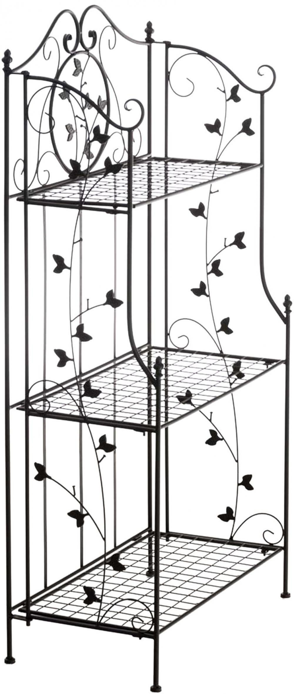 STANDREGAL Metall Schwarz - Schwarz, Metall (58/118/33cm) - CLP