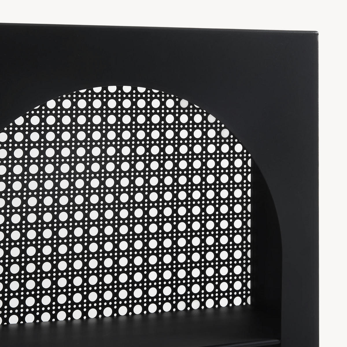 WANDREGAL Jäller I. - Schwarz, Metall (30/40/13cm) - [en.casa]