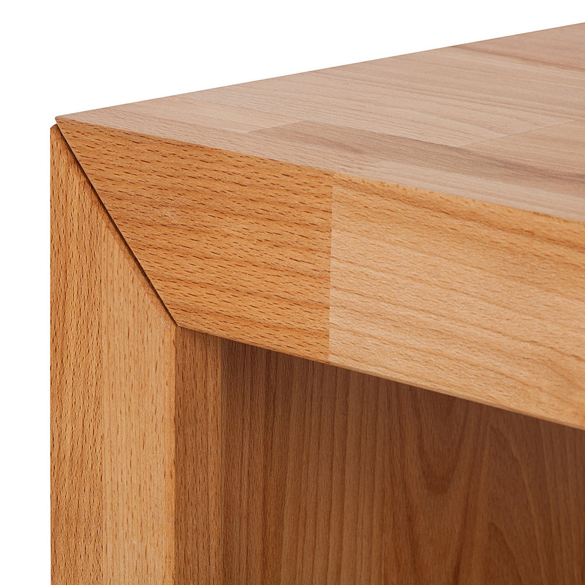 TV-LOWBOARD - Massivholz - Kernbuche, Holz (100/35/50cm) - home24