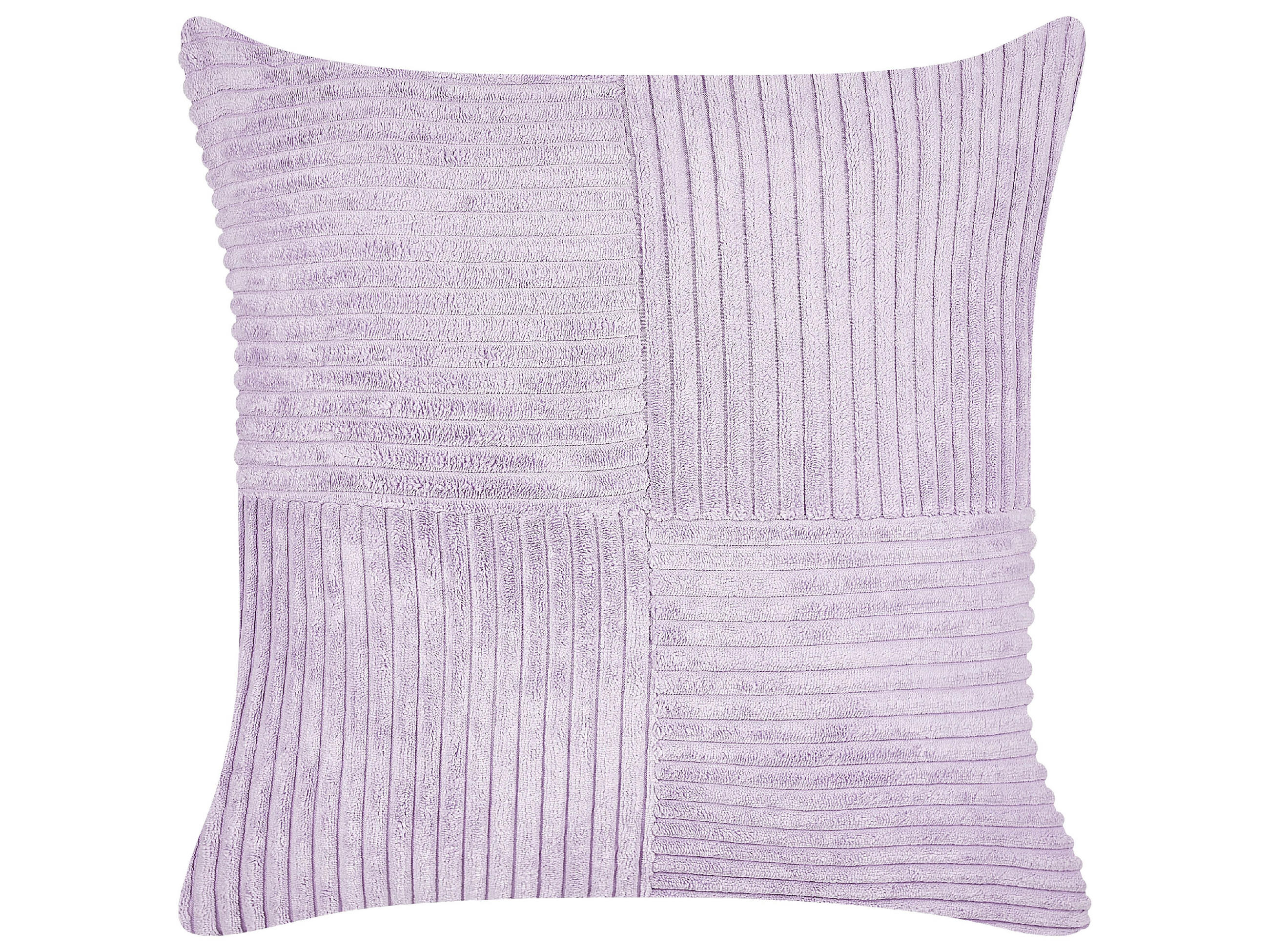 DEKOKISSEN CORD 2er-Set Violett 43/43 cm Millet - Violett, Textil (43/43cm) - Beliani