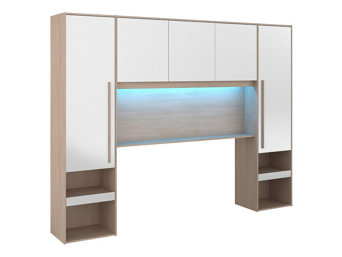 BETTBRÜCKE - 2 Personen - holz - naturfarben hell, weiß Velona - Naturfarben/Weiß, Holz (140/200cm) - Vente-Unique