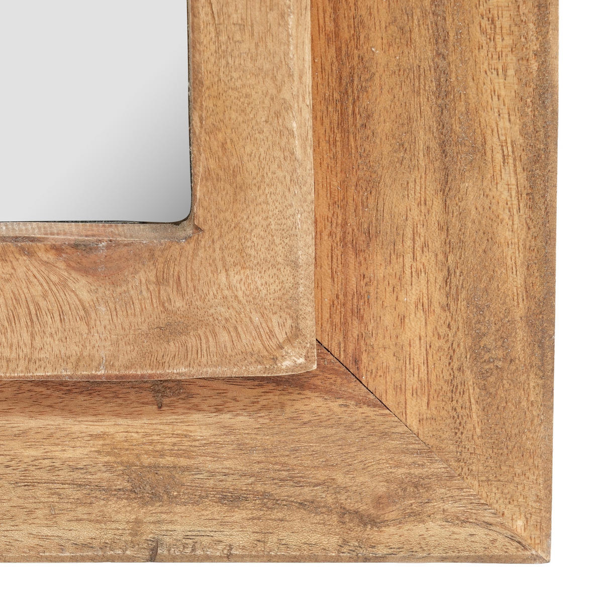 WANDSPIEGEL Tara 50x24 cm Massivholz naturfarben - Naturfarben, Holz (24/50/3cm) - DESIGN DELIGHTS