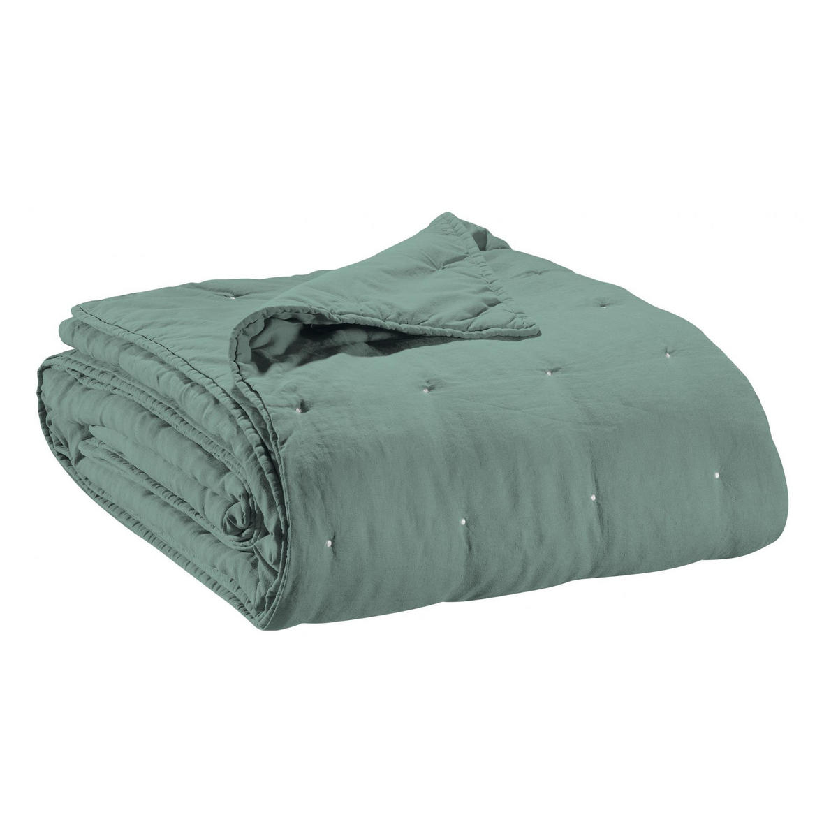 BETTÜBERWURF Zeff graugrün 240 x 260 cm - Grün, Textil (240/260cm) - Vivaraise