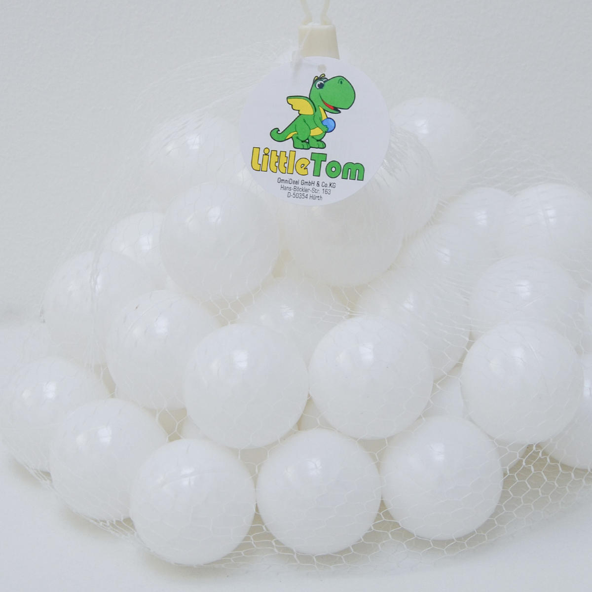 BÄLLEBAD-BÄLLE 50 Stück, Weiß, 5.5 cm - Weiß, Kunststoff (5.5/5.5/5.5cm) - Littletom