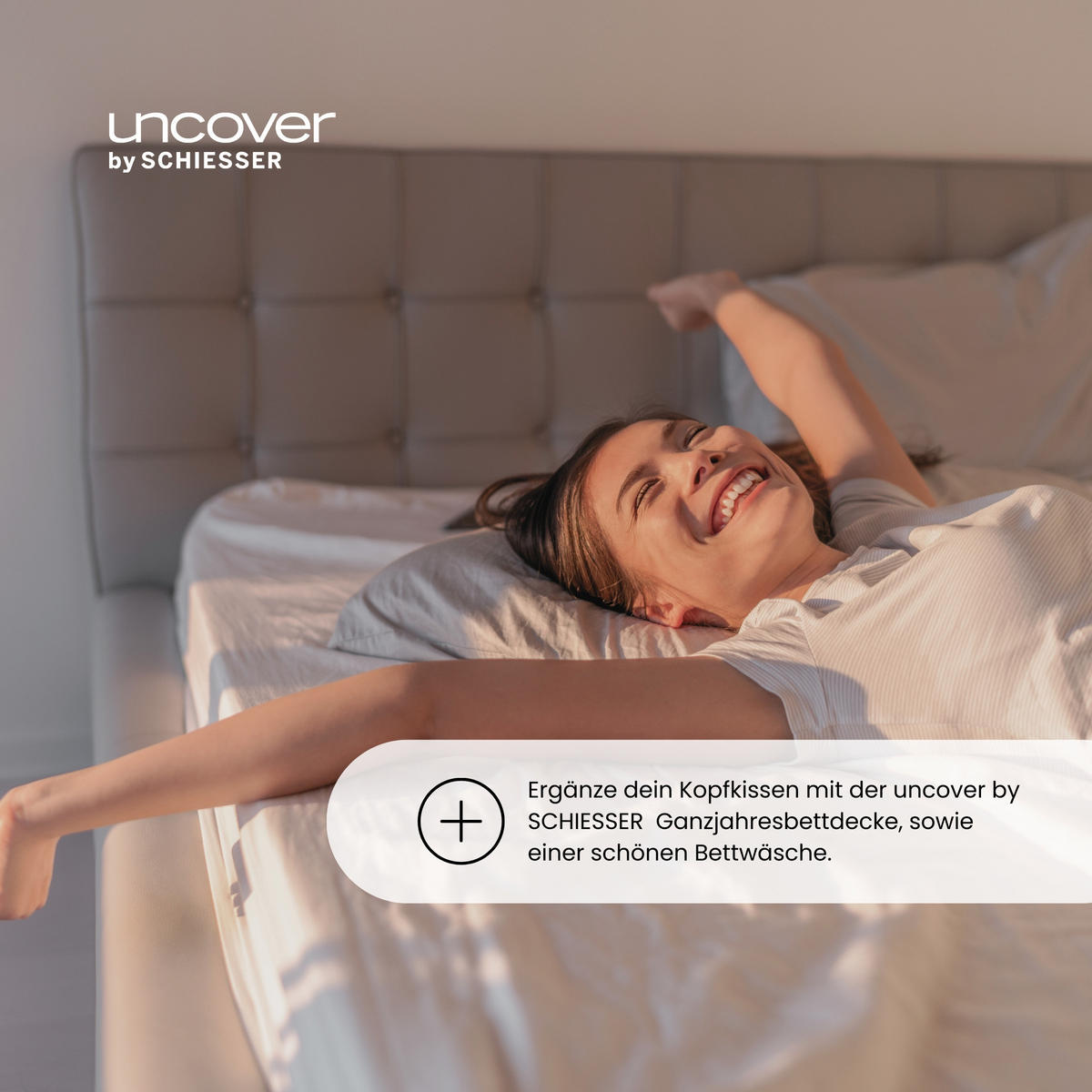 KOPFKISSEN Chelsea - 40 x 80 cm - Weiß - Weiß, Textil (40/80cm) - Uncover by Schiesser