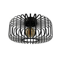 HÄNGELAMPE Metall Cage 39/21 cm - Schwarz, Metall (21/39/21cm) - Bamyum