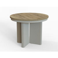 ESSTISCH TUBE X - Honigeiche/Kaschmir, Holzwerkstoff/Metall (100/100/77cm) - Meblini