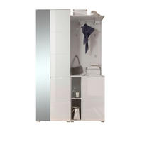 GARDEROBE 5-teilig in 120/198/40 cm - Weiß, Holz (120/198/40cm) - moebel dich auf