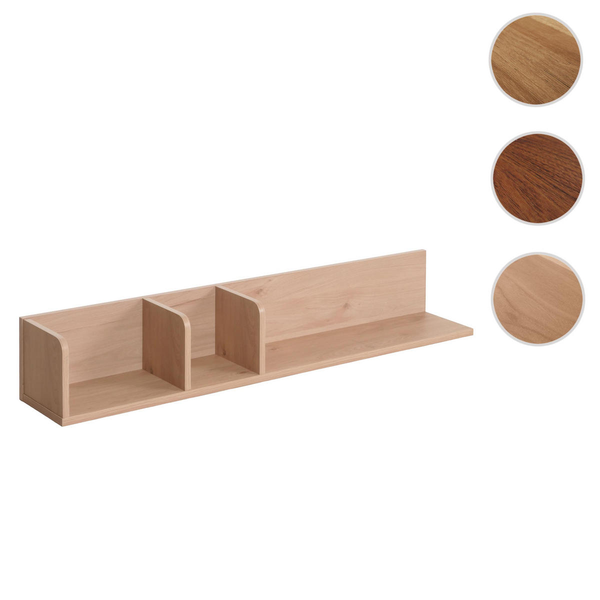 WANDREGAL Beige - Beige, Holz (120/20/21cm) - MCW