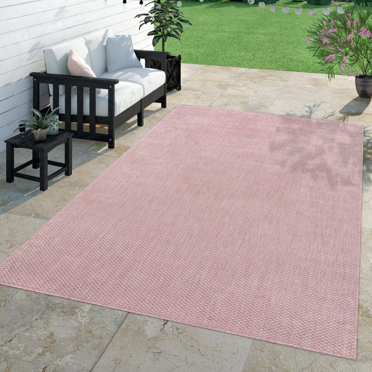 OUTDOORTEPPICH Rosa 60 x 100 cm - Rosa, Kunststoff (60/100cm) - TT Home