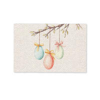 FUSSMATTE Osterkuchen - Schleife - Eier 60x40 cm - Creme, Kunststoff (40/60cm) - MuchoWow