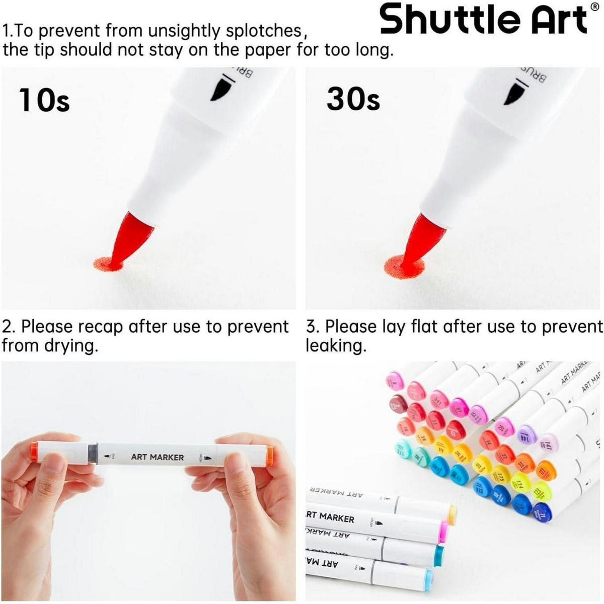 ALKOHOL Marker Set 121 Farben Doppelspitze - Multicolor, Kunststoff (15/10/15cm)