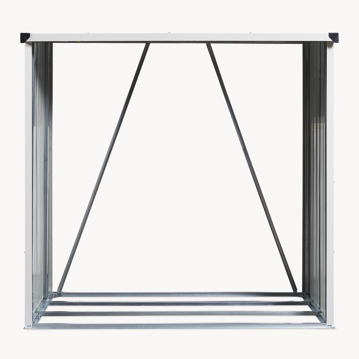 BRENNHOLZUNTERSTAND Kalmar - Anthrazit, Metall (158/152/80cm) - casa.pro