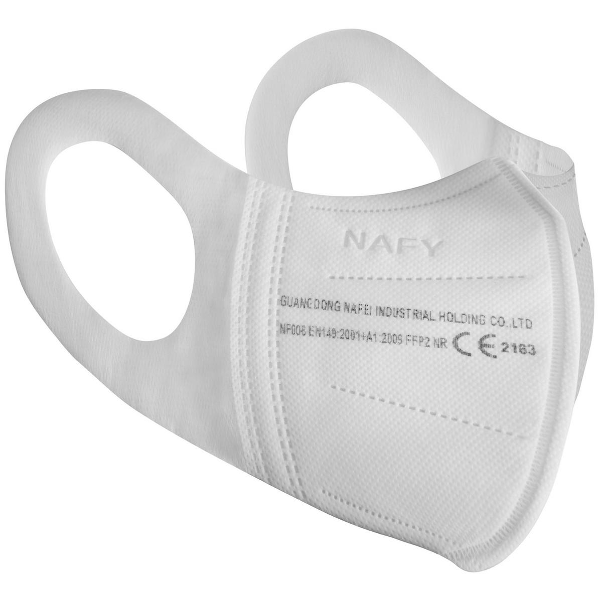 STAUBSCHUTZMASKEN 200er Set, EN 149:2001+A1:2009,weiß - Weiß, Textil (0.1/14cm) - tectake